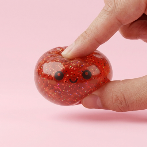 Mini Dumpling Squishy Metallic Glans — i klämmet, mjukt slow-rise-skum