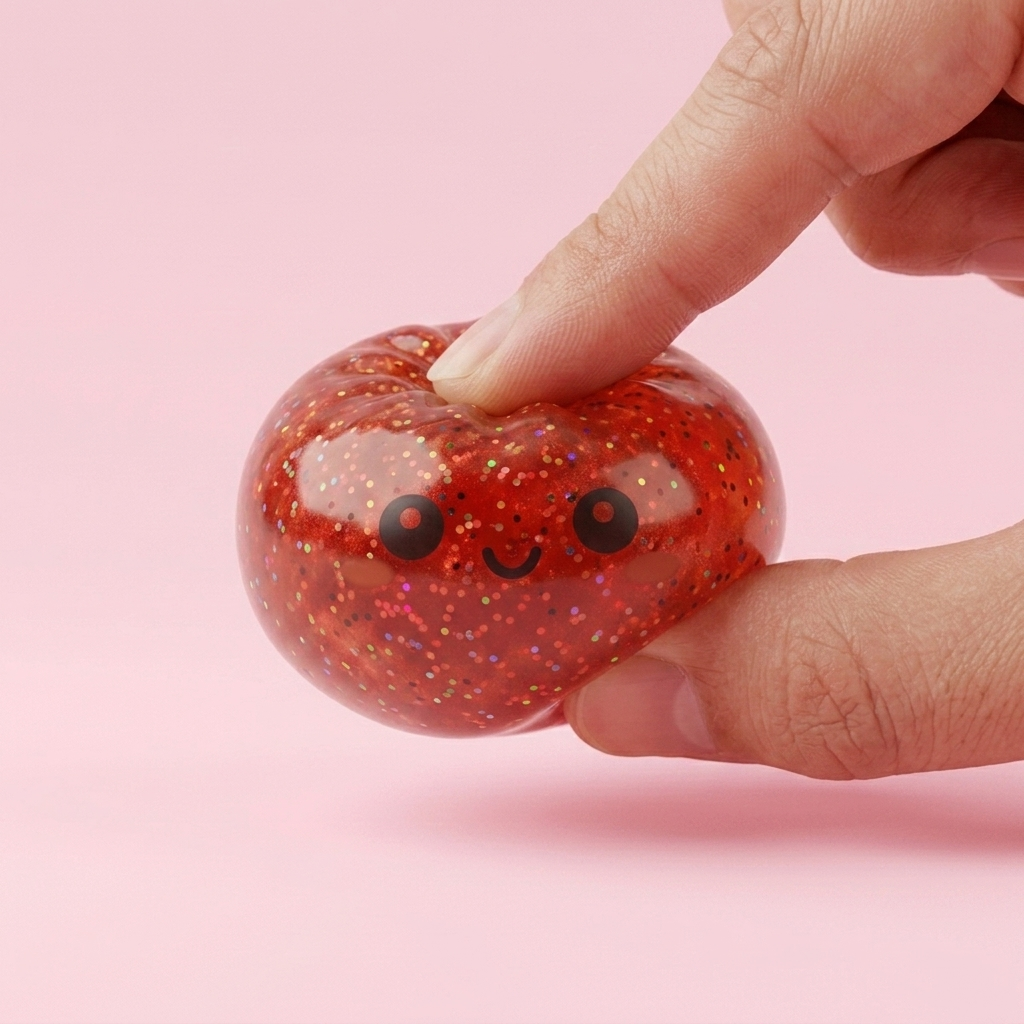 Mini Dumpling Squishy Metallic Glans — i klämmet, mjukt slow-rise-skum