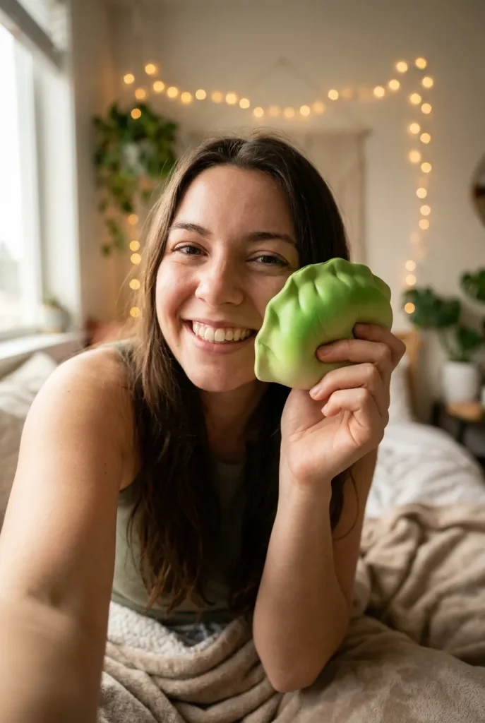 Mini Dumpling Squishy Socker i vardagen