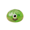 Squishy Dumpling Monster Halloween Grön Glitter — i klämmet, mjukt slow-rise-skum