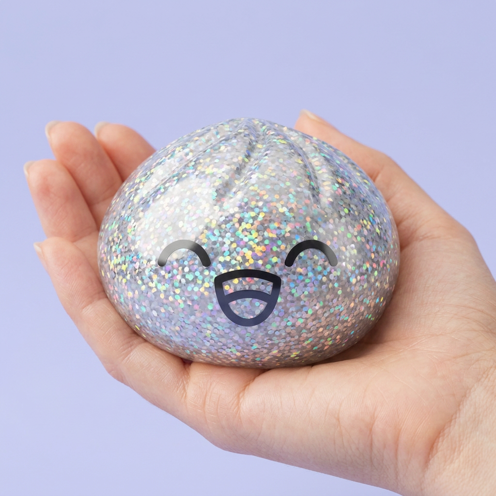 Rare Dumpling Squishy Mystery – Sällsynt Samlarfigur i handen, verklig storlek