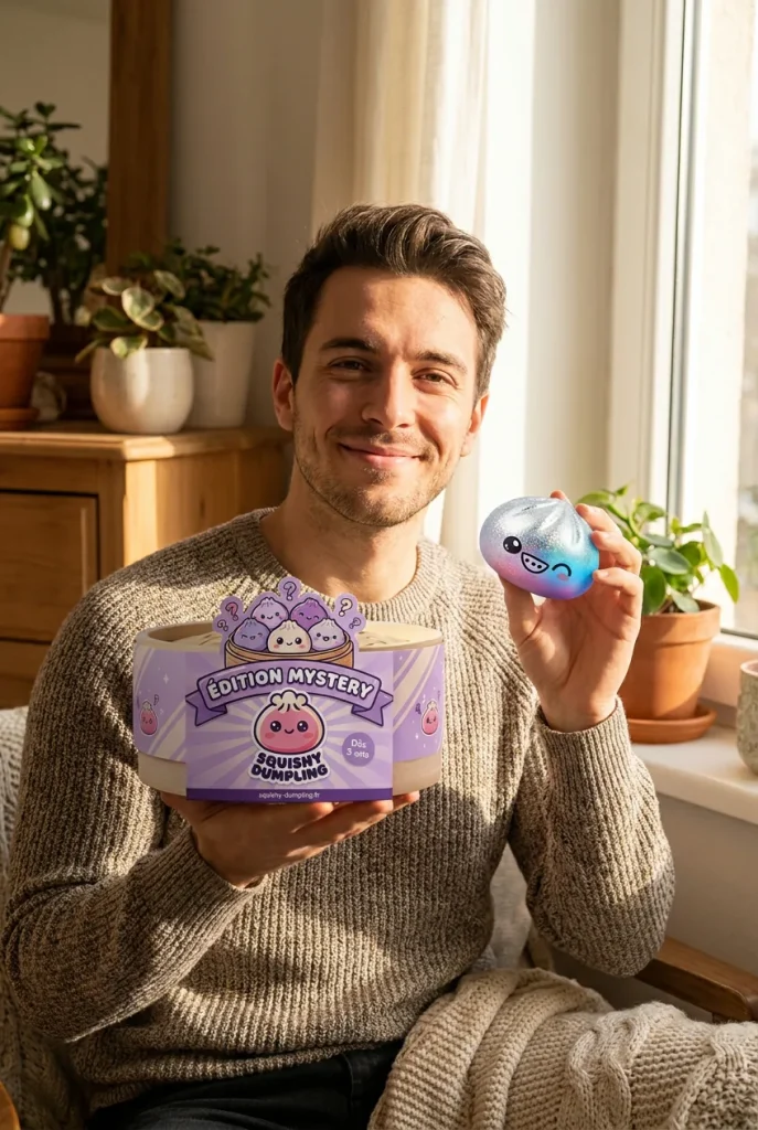 Rare Dumpling Squishy Mystery – Sällsynt Samlarfigur med sin ask