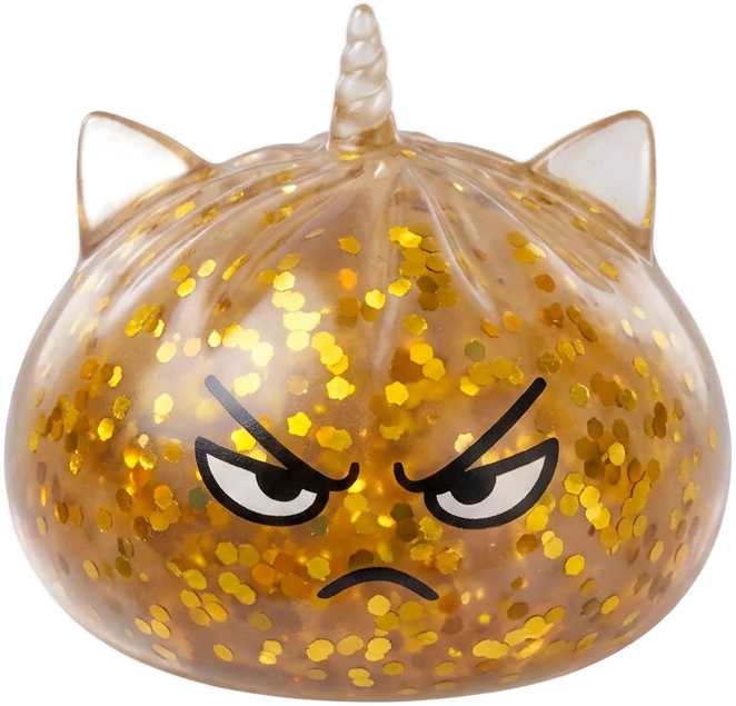 Glitter Dumpling Squishy Rare Magisk Enhörning — i klämmet, mjukt slow-rise-skum