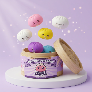 Mystery Dumpling Squishy Bambuskorg — i klämmet, mjukt slow-rise-skum