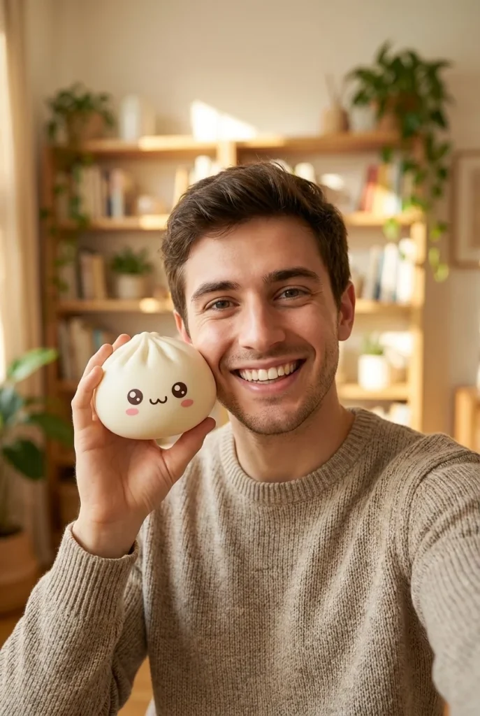 Mystery Dumpling Squishy Bambuskorg i vardagen