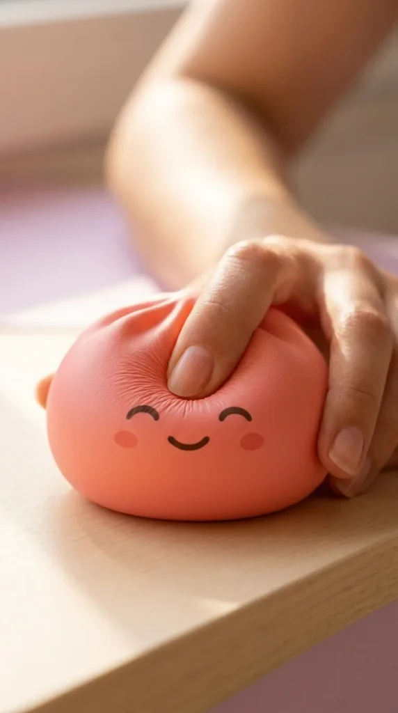 Mystery Dumpling Squishy Bambuskorg mitt i klämmet