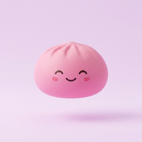 Mystery Dumpling Squishy Bambuskorg — i klämmet, mjukt slow-rise-skum