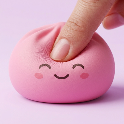Mystery Dumpling Squishy Bambuskorg — i klämmet, mjukt slow-rise-skum