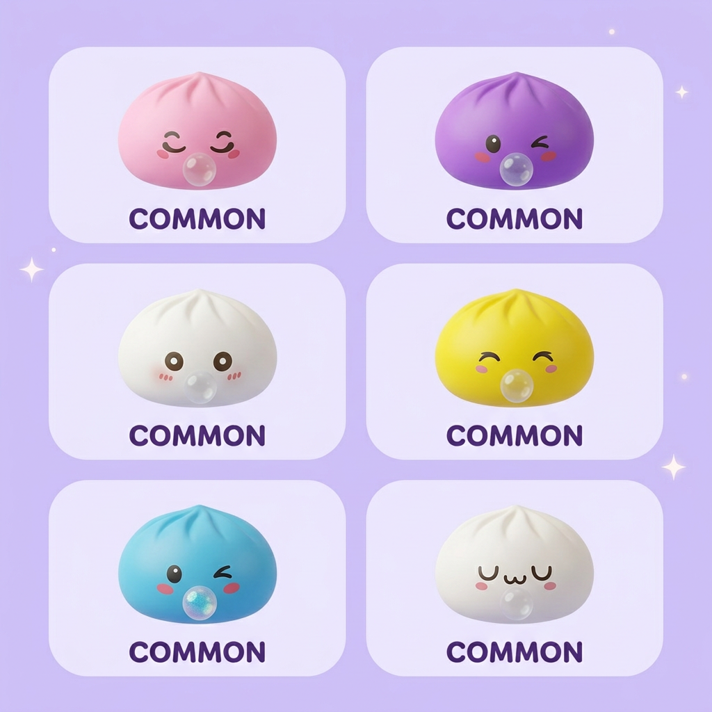 Mystery Dumpling Squishy Bambuskorg — i klämmet, mjukt slow-rise-skum