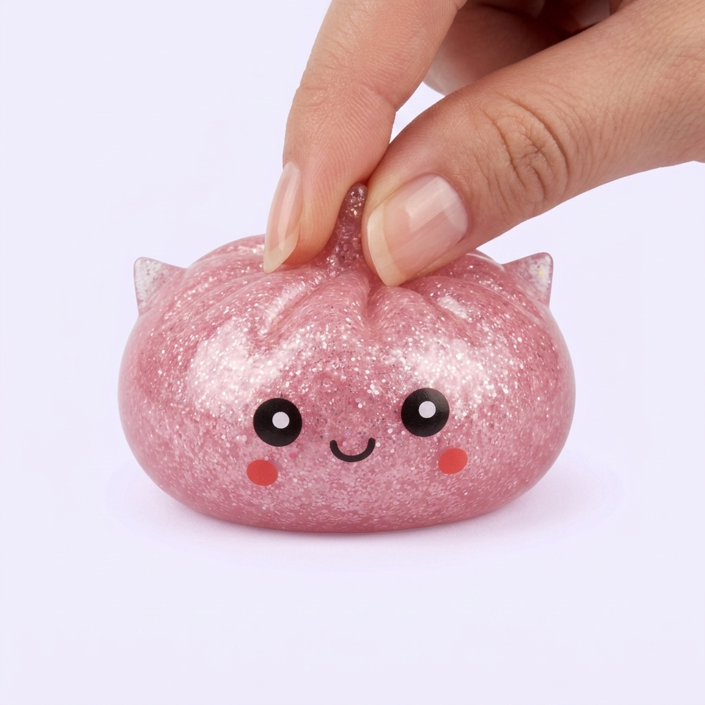 Mystery Dumpling Squishy Glitter Enhörning — i klämmet, mjukt slow-rise-skum