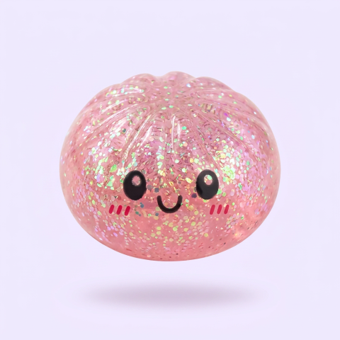 Dumplings Squishy Glitter – Glittrig Mystery-Dumpling — i klämmet, mjukt slow-rise-skum