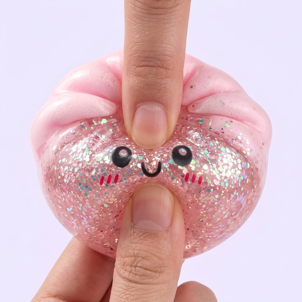 Dumplings Squishy Glitter – Glittrig Mystery-Dumpling — slow-rise-effekt, skummet återtar långsamt sin form