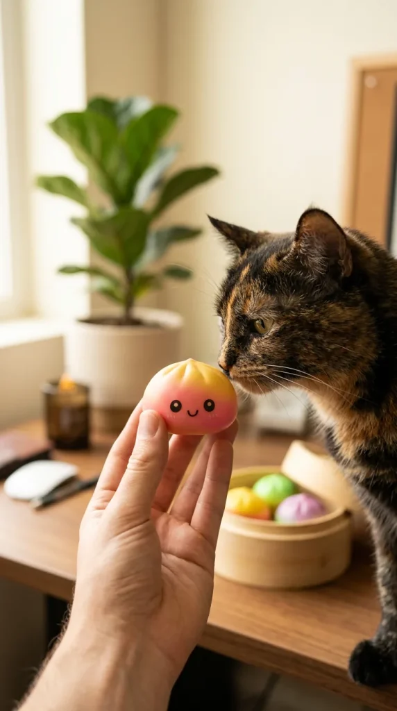Dumpling Squishy Ombre Mystery Överraskningsask med en gosedjursvän