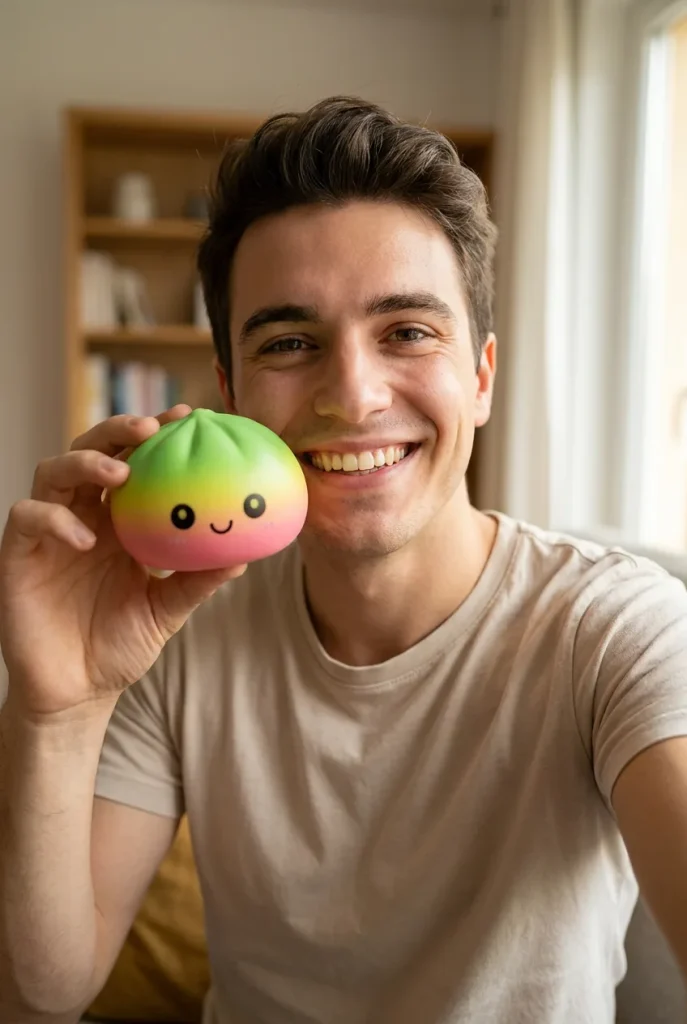 Dumpling Squishy Ombre Mystery Överraskningsask i vardagen