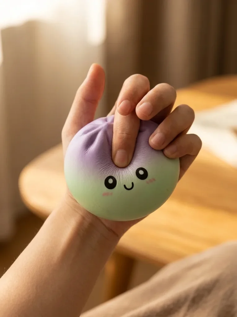 Dumpling Squishy Ombre Mystery Överraskningsask mitt i klämmet