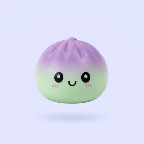 Dumpling Squishy Ombre Mystery Överraskningsask — i klämmet, mjukt slow-rise-skum