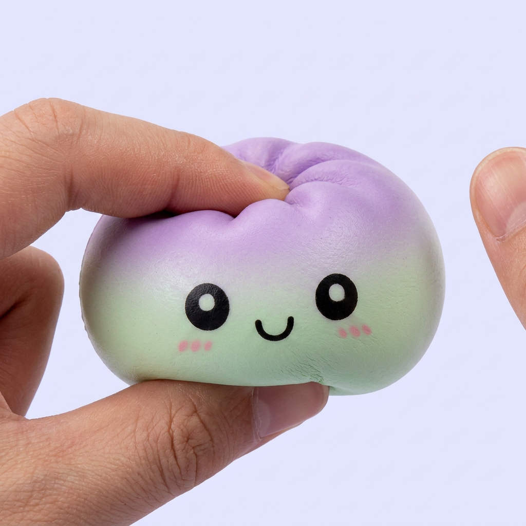 Dumpling Squishy Ombre Mystery Överraskningsask — slow-rise-effekt, skummet återtar långsamt sin form