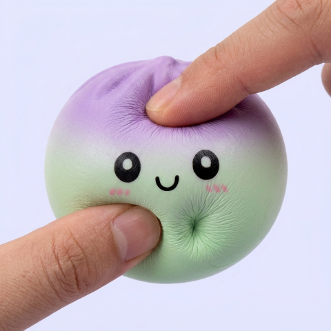 Dumpling Squishy Ombre Mystery Överraskningsask — i klämmet, mjukt slow-rise-skum