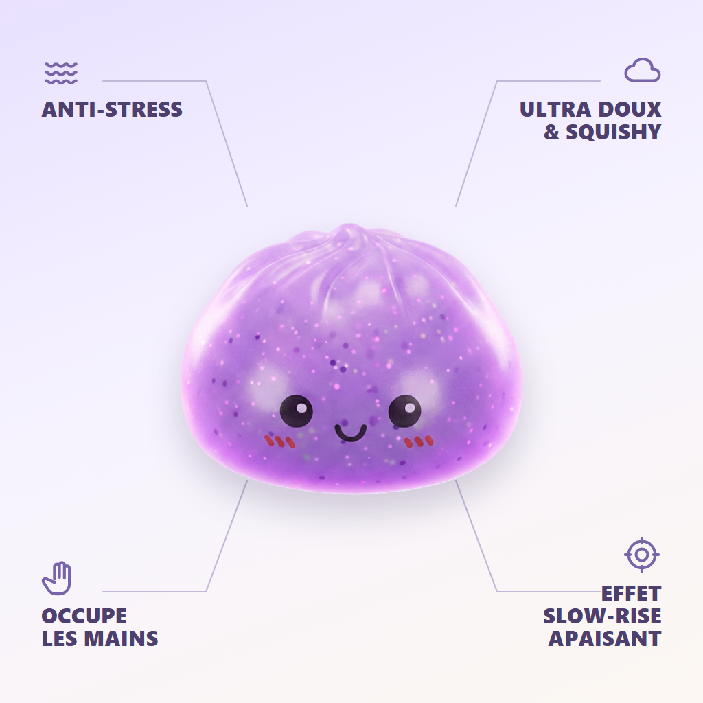 Dumpling Squishy Mystery Glow in the Dark Glitter Nattlampa — dess fördelar