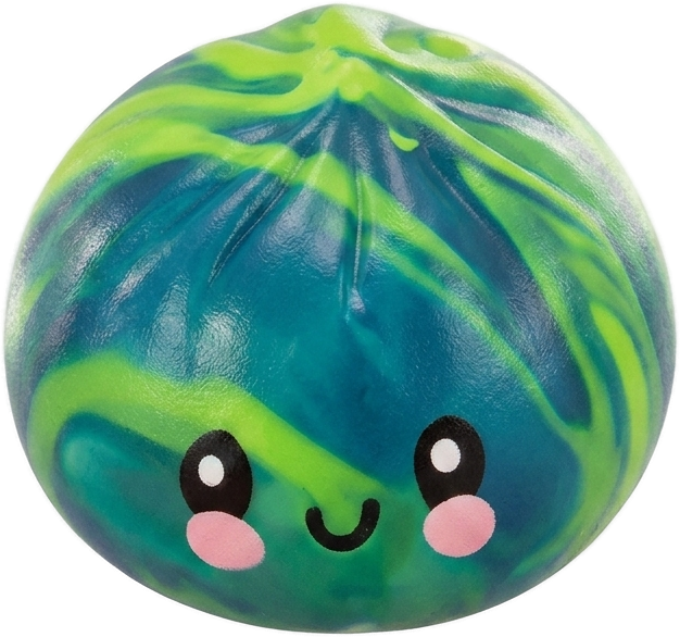 Dumpling Squishy Mystery Tie Dye Mini — i klämmet, mjukt slow-rise-skum