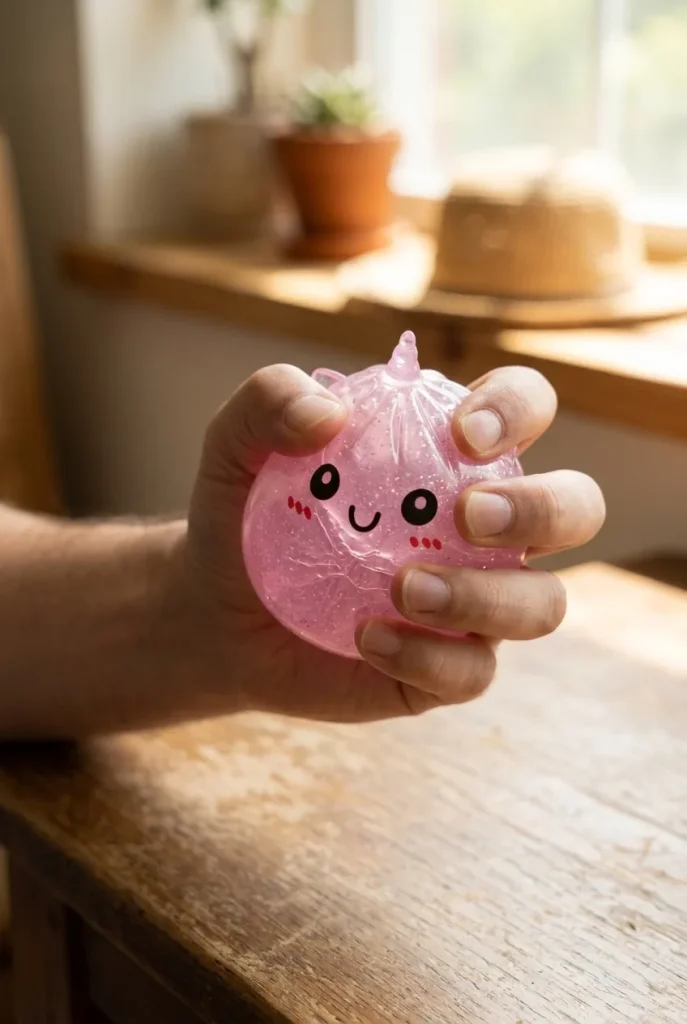 Dumpling Squishy Mystery Unicorn Mini mitt i klämmet