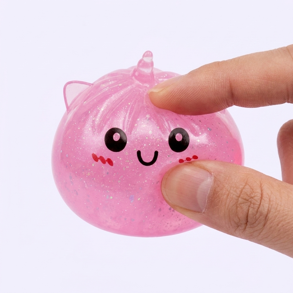 Dumpling Squishy Mystery Unicorn Mini — i klämmet, mjukt slow-rise-skum