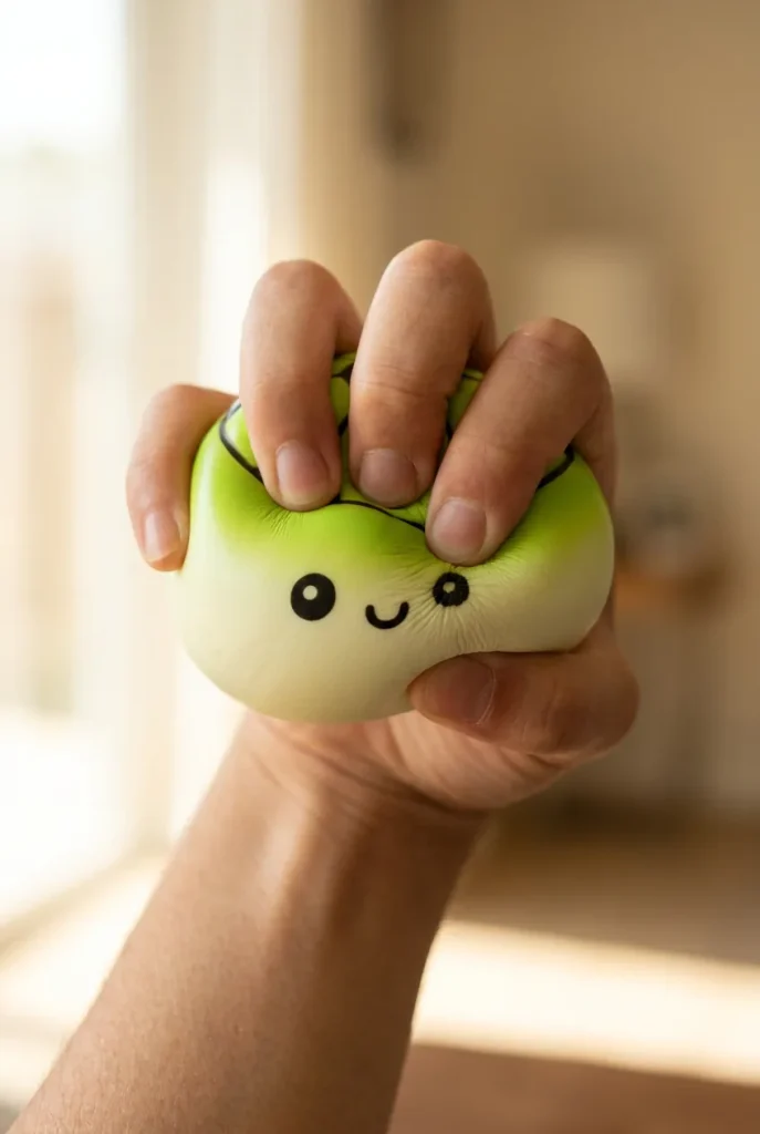 Mystery Dumpling Squishy Fotboll mitt i klämmet