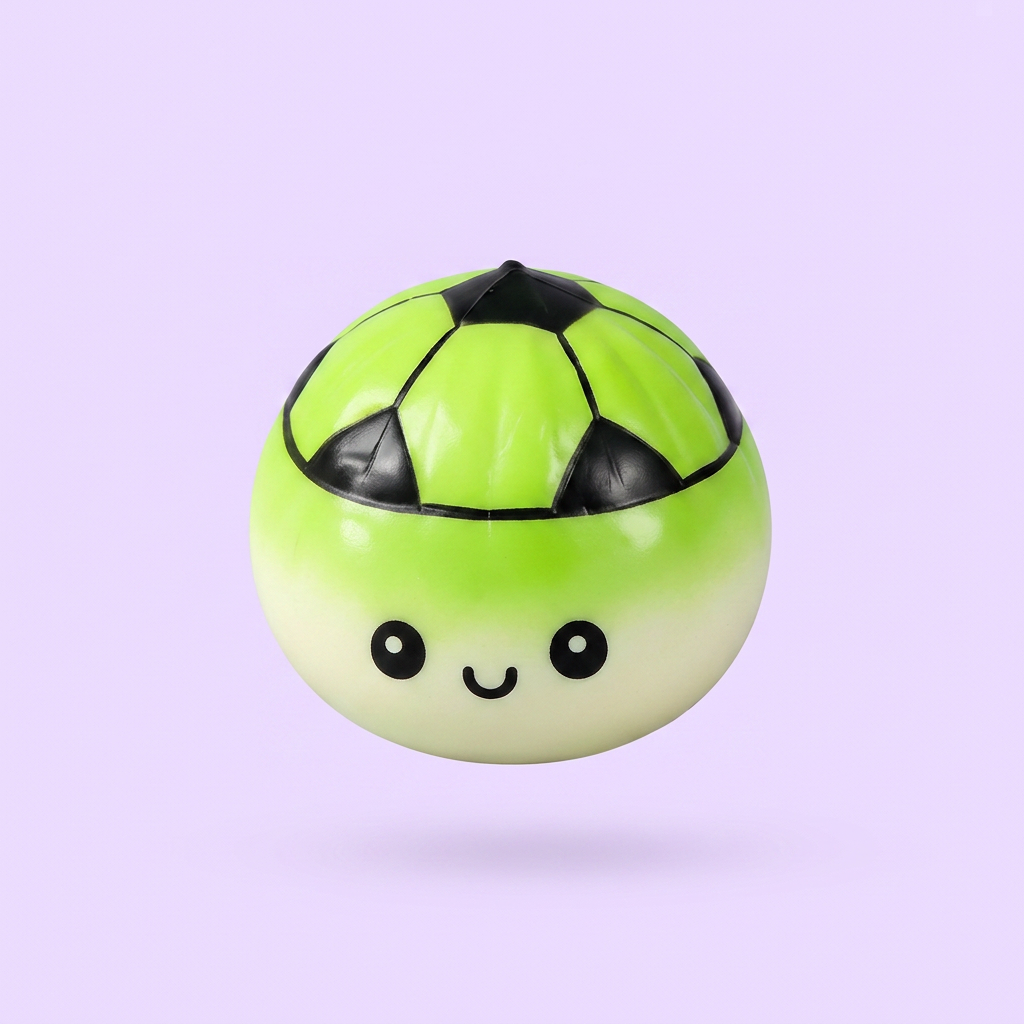 Mystery Dumpling Squishy Fotboll — i klämmet, mjukt slow-rise-skum