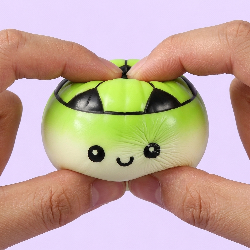 Mystery Dumpling Squishy Fotboll — i klämmet, mjukt slow-rise-skum