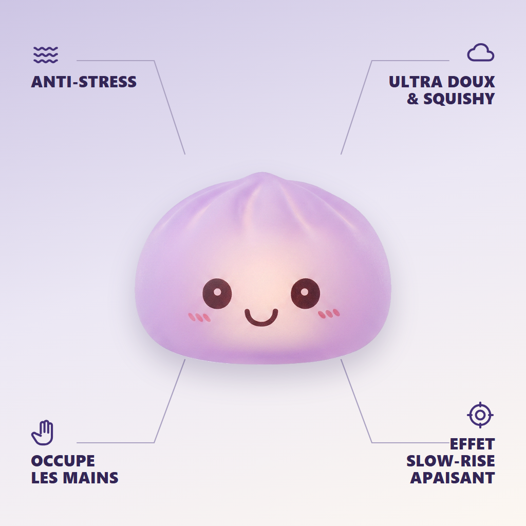 Mystery Squishy Dumpling Nattlampa — dess fördelar