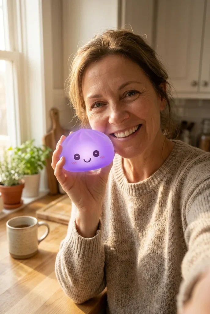 Mystery Squishy Dumpling Nattlampa i vardagen
