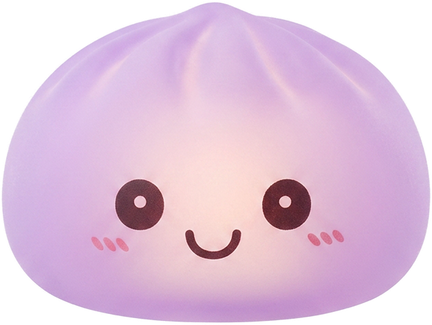 Mystery Squishy Dumpling Nattlampa — i klämmet, mjukt slow-rise-skum