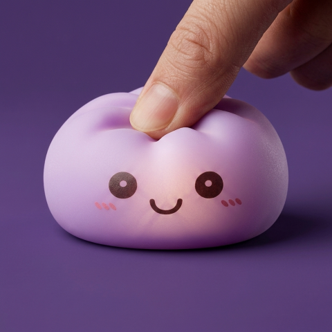 Mystery Squishy Dumpling Nattlampa — i klämmet, mjukt slow-rise-skum