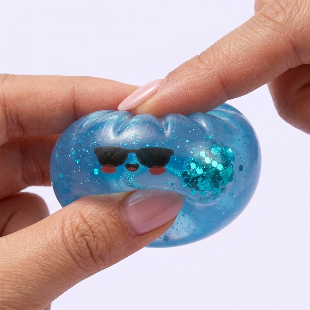 Mystery Dumpling Squishy Sommaredition — slow-rise-effekt, skummet återtar långsamt sin form