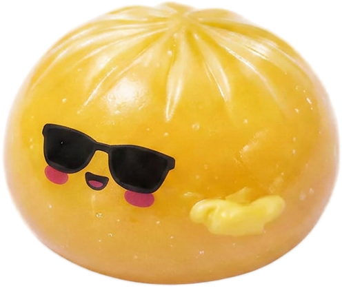 Mystery Dumpling Squishy Solglasögon — i klämmet, mjukt slow-rise-skum