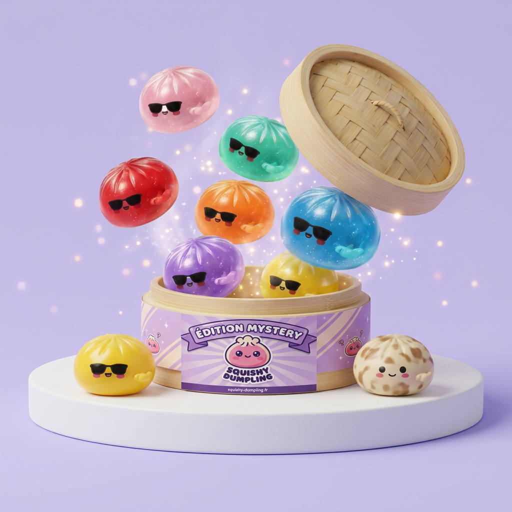 Mystery Dumpling Squishy Solglasögon — i klämmet, mjukt slow-rise-skum