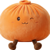 Giant Dumpling Squishy Orange – Mjuk Plyschdumpling — i klämmet, mjukt slow-rise-skum