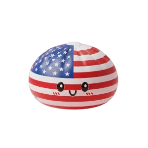 Squishy Dumpling USA Flagg-Squishy — i klämmet, mjukt slow-rise-skum