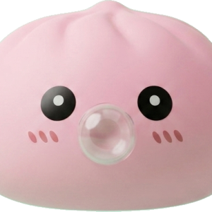 Puffig Rosa Dumpling Squishy Mjuk — i klämmet, mjukt slow-rise-skum