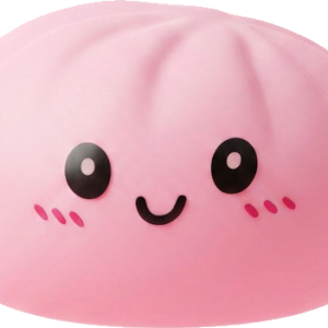 Pink Squishy Dumpling Mjuk Skönhet — i klämmet, mjukt slow-rise-skum