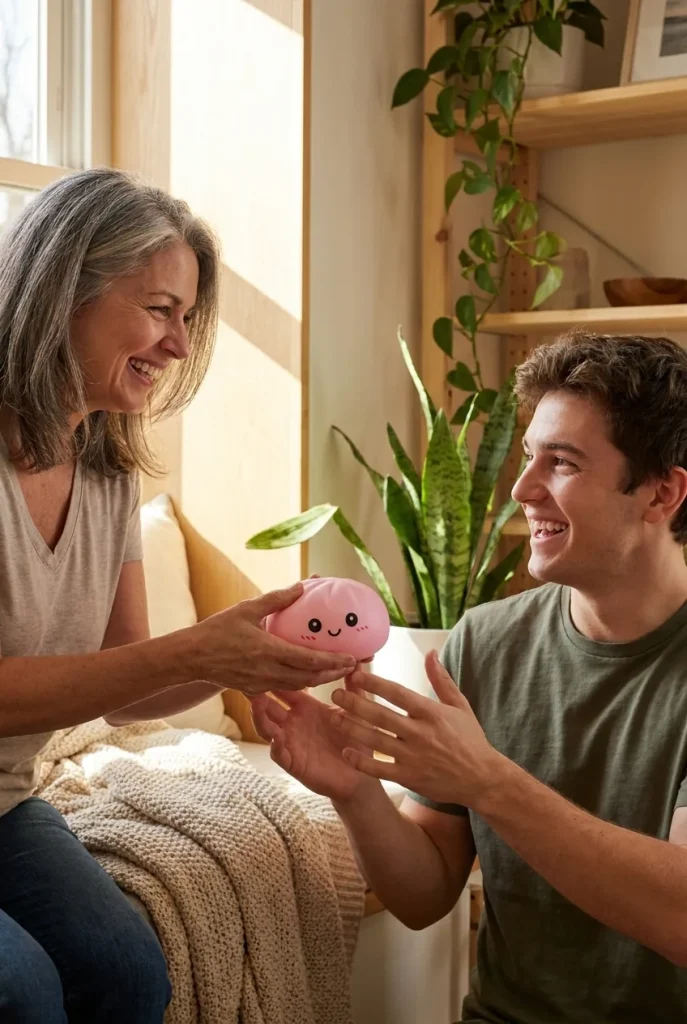 Pink Squishy Dumpling Mjuk Skönhet som presenttips