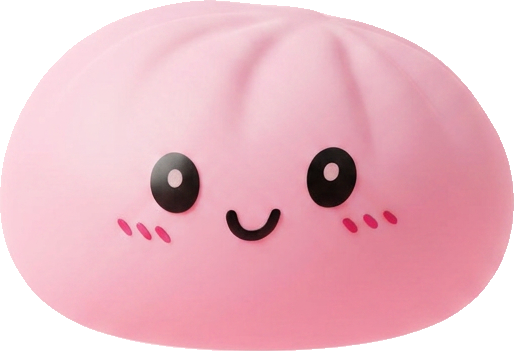 Pink Squishy Dumpling Mjuk Skönhet — i klämmet, mjukt slow-rise-skum