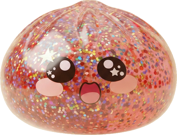 Galaxy Dumpling Squishy Rosa Kawaii — i klämmet, mjukt slow-rise-skum