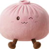 Squishy Dumpling Toy XXL Rosa — i klämmet, mjukt slow-rise-skum