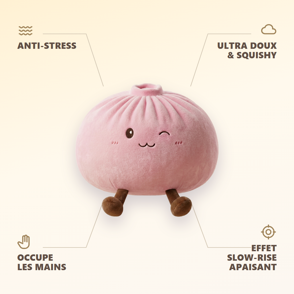 Squishy Dumpling Toy XXL Rosa — dess fördelar