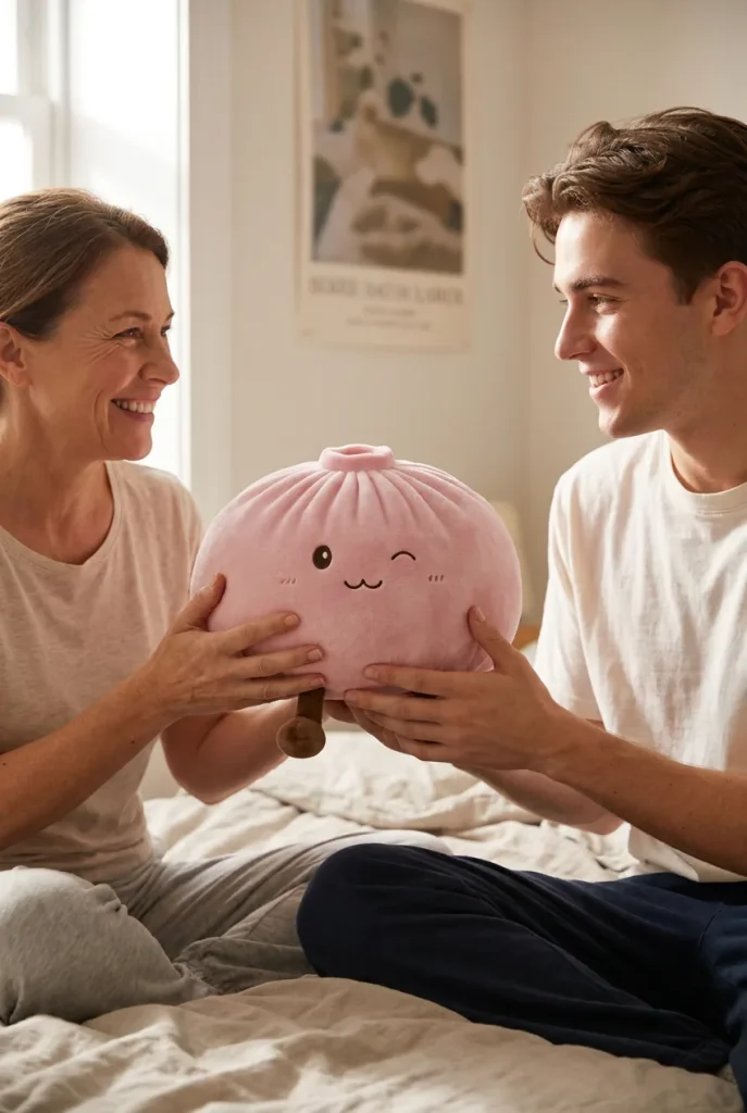 Squishy Dumpling Toy XXL Rosa som presenttips