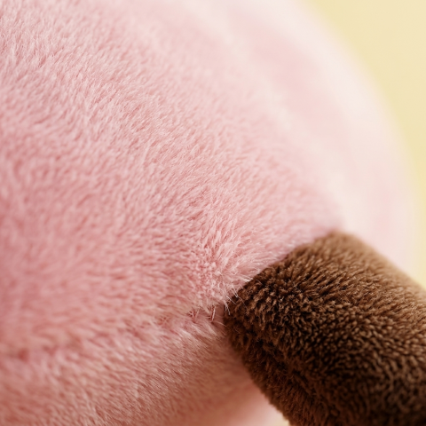 Squishy Dumpling Toy XXL Rosa — närbild på strukturen