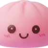 Dumpling Squishy Nattlampa Rosa — i klämmet, mjukt slow-rise-skum