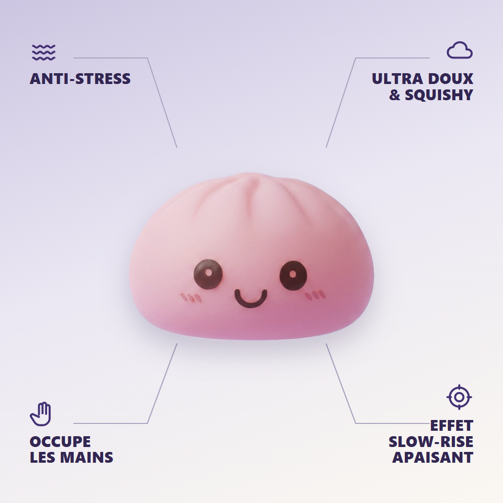 Dumpling Squishy Nattlampa Rosa — dess fördelar