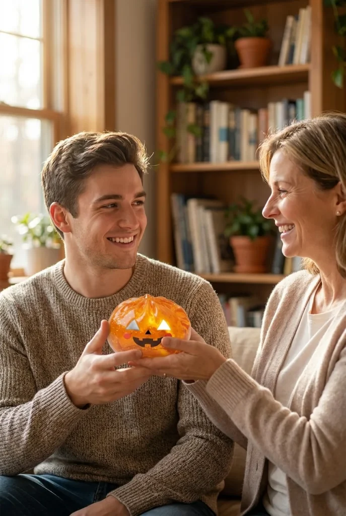 Pumpkin Halloween Dumpling Squishy Glöd som presenttips